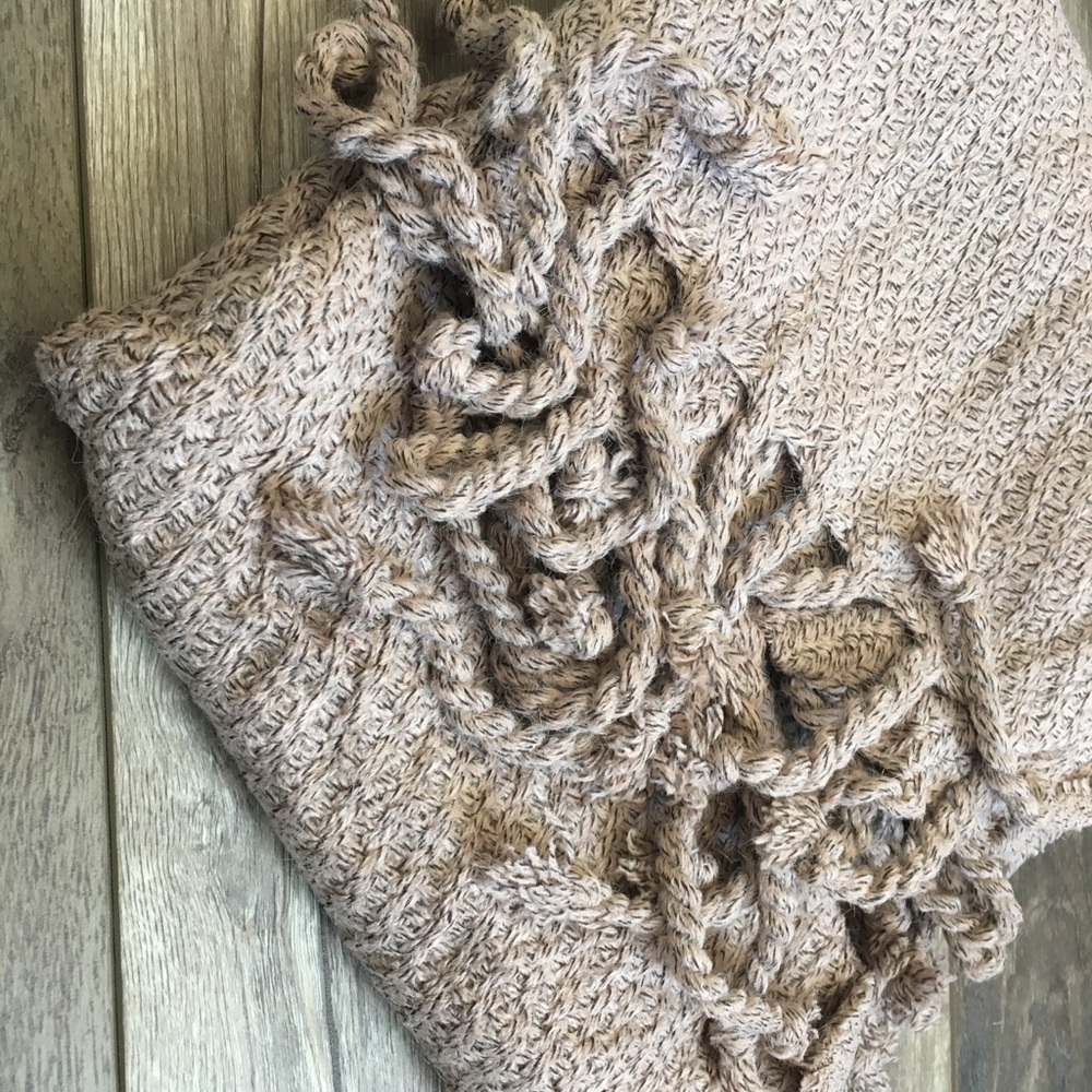 Blush Oatmeal Blanket Scarf